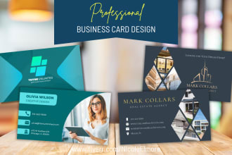 design a creative and professional business card for you