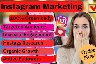 do professional instagram marketing and promotion for fast organic growth
