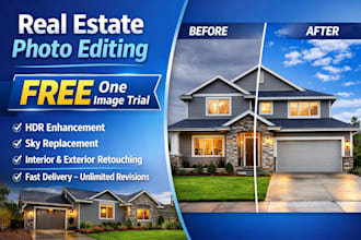 edit real estate photos hdr and sky replacement