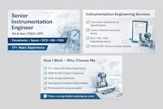 deliver instrumentation engineering design for oil and gas
