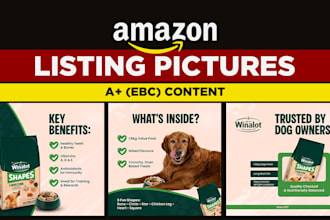design amazon listing pictures and amazon a plus content
