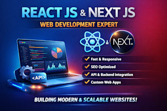 build a fast, responsive react js or next js web application