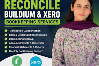 provide buildium bookkeeping, cleanup, categorization and reconciliation
