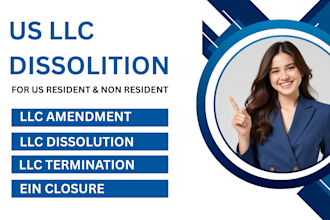 terminate, dissolve delaware llc or corporation with any state