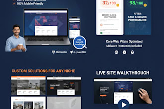 create a modern wordpress site with elementor pro