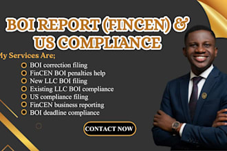 file boi report, fincen compliance, cta, US llc late 5472 and 1120 tax in 12hrs