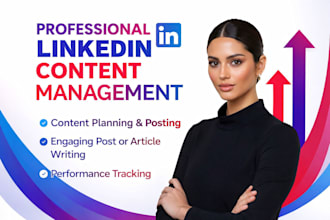 manage your linkedin connection and social media  content strategy and growth