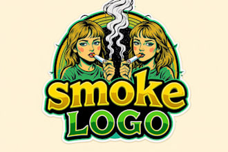 design unique cigar wisely smoke hound shop logo