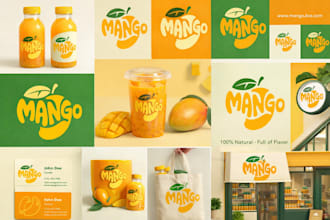 premium logo design and branding kit with brand identity