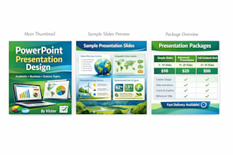 design professional powerpoint presentations for geography or science topics