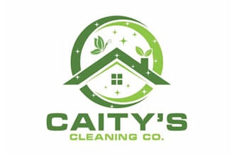 create residential and commercial cleaning service logo