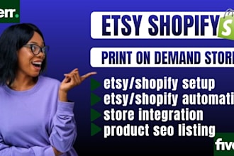 setup automated etsy shopify print on demand printful upload printify gelato