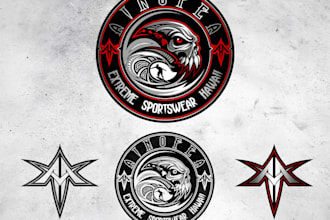design a professional sports, esports or team logo with modern branding
