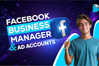 setup facebook business manager, fb business page and meta ad accounts