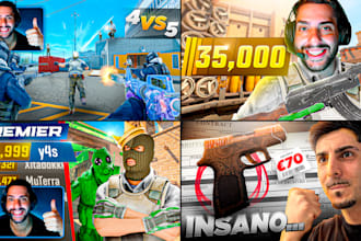 create a professional counter strike 2 cs2 thumbnail