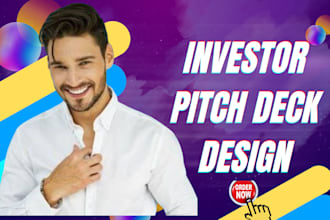 design premium powerpoint presentation and business pitch deck