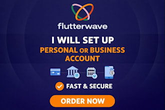 setup flutterwave personal or business account