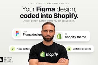 convert figma to shopify, custom shopify theme development
