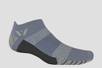model and render custom 3d socks mockups for your clothing brand
