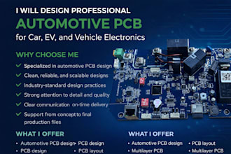 design professional automotive pcb for car ev and vehicle electronics