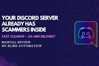 clean your discord server and remove scammers