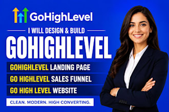 build gohighlevel landing page go highlevel sales funnel go high level website