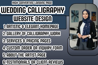 wedding calligraphy website calligraphy business website creative portfolio
