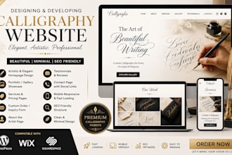 wedding calligraphy website calligraphy business website creative portfolio