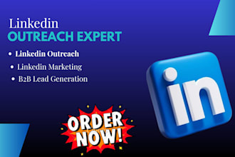 b2b linkedin outreach expert, connect, followup, and reply