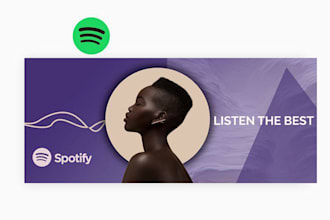 design a professional spotify artist banner