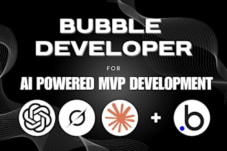 no code, low code bubble developer for client ready ai powered saas platform mvp