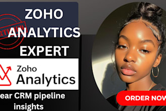 build zoho analytics dashboards for crm sales pipelines, kpis and automation