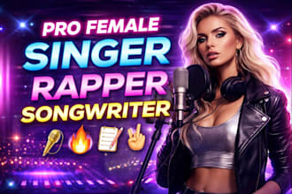 be female singer rapper songwriter rock singer vocal harmony hook for any genre