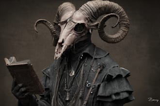fantasy horror and fantasy horror character art