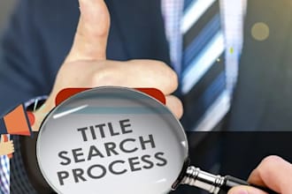 do professional title search for real estate properties