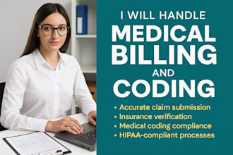 handle medical billing claims submission and insurance follow up