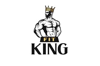 design awesome best fit king logo