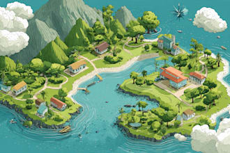 draw vector map in digital illustrator