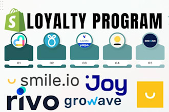 setup shopify loyalty program rise growave bon smile rivo joy marsello appstle