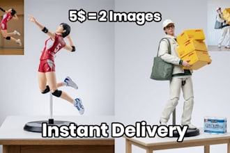turn your photo into a hyper realistic action figure collectible