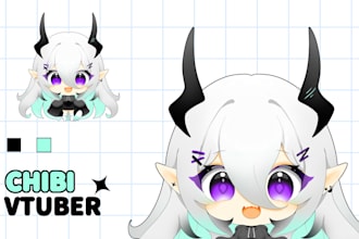 design cute chibi oc, pngtuber, or vtuber for you