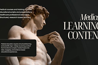 create medical training and educational materials