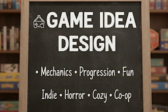 design a unique game idea with core mechanics