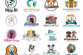 design hand drawn horse silhouettes logo
