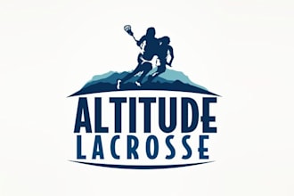 make girl athletes through logo for the sport of lacrosse