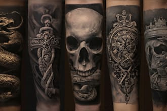 create a realistic realism tattoo design for you