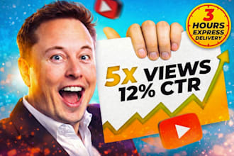 design eye catching youtube thumbnail to boost CTR