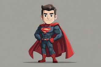 design comic book and custom illustration