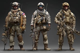 draw history soldiers, warriors, military uniform