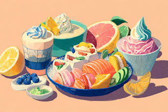 design food pop art of your food pop art